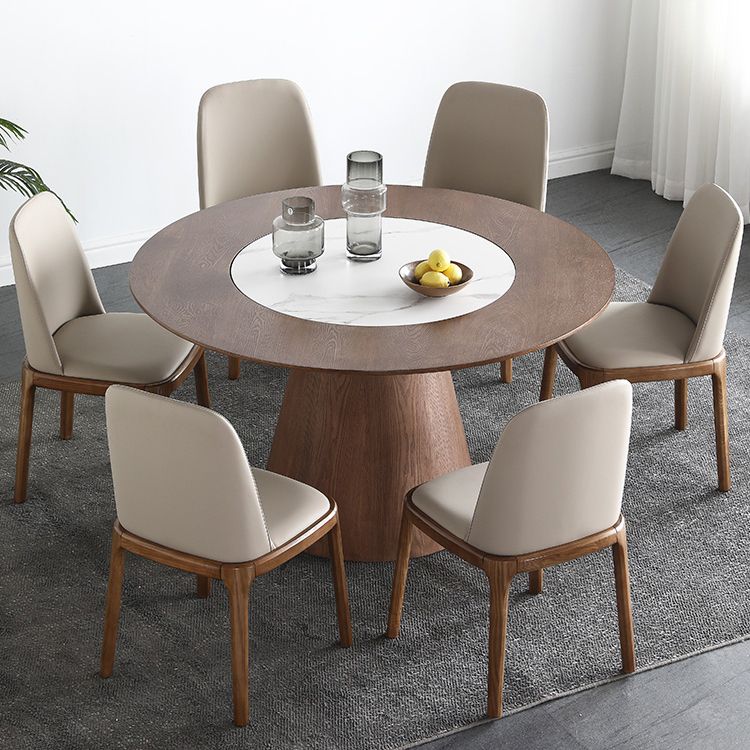 Modern 1/4/5/7 Pieces Dining Sintered Stone Dining Table Set with Wood Base for Home Clearhalo 'Dining Room Sets' 'Dining Tables & Seating' 'dining_room_set' 'furn' 'furn_dining_room_set' 'Furniture' 'furniture_dining_room_set' 'Kitchen & Dining Furniture' 'kitchen&dining_furn' 'kitchen' 1200x1200_6d17c6e2-3f09-45e7-82a7-a6bf24e4f9c2