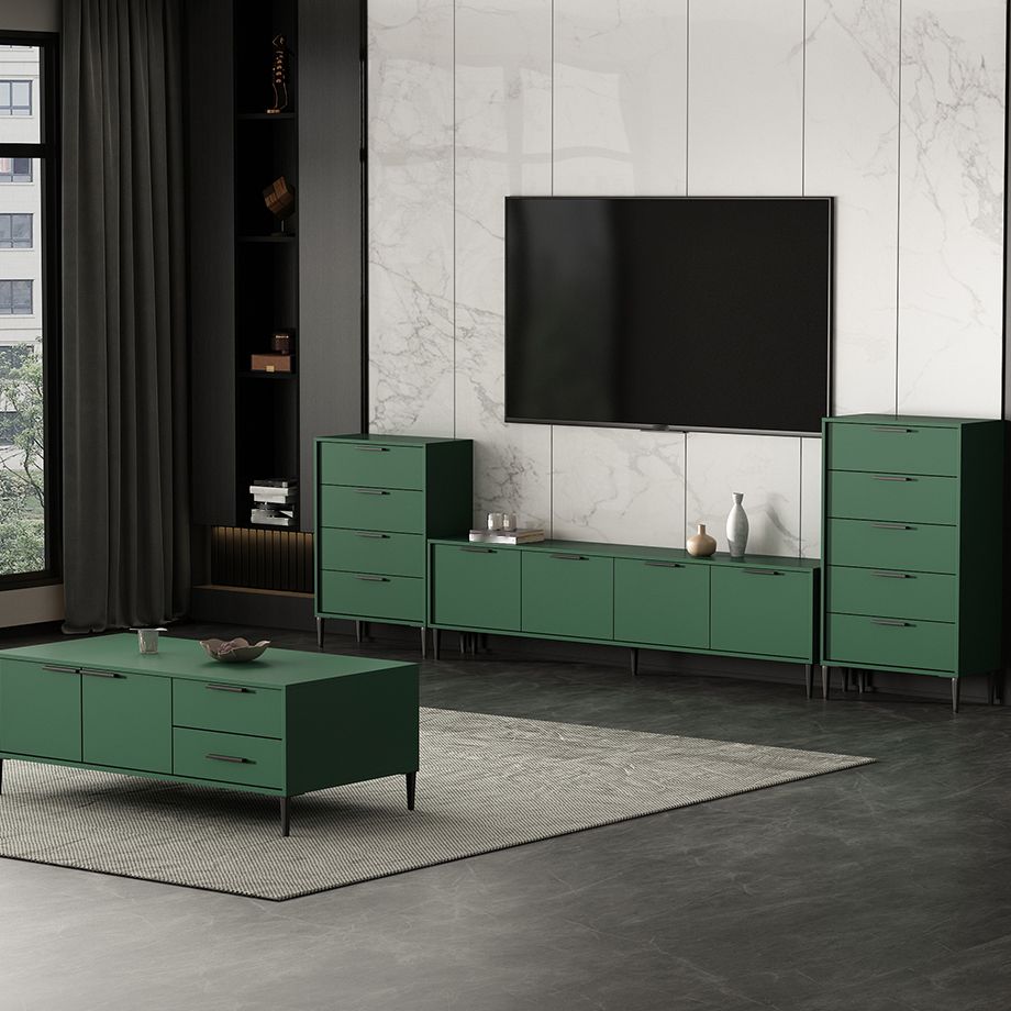 Wooden Enclosed Storage TV Console Scandinavian TV Stand with Cabinet Clearhalo 'furn' 'furn_tv_stands_entertainment_centers' 'Furniture' 'Living Room Furniture' 'TV Stands & Entertainment Centers' 'TV Stands & Media Storage Furniture' 'tv_stands_entertainment_centers' 1200x1200_6d1945ab-3acb-407e-b1c1-026e0e17b1ad