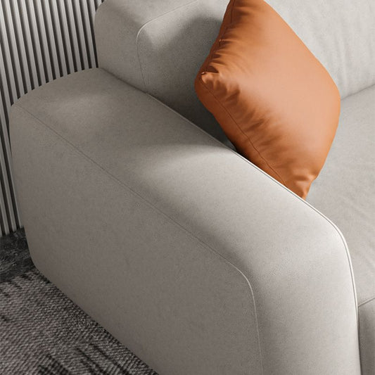 Stain-Resistant Faux Leather Standard Sofa Living Room Square Arm Settee Clearhalo 'furn' 'furn_sofas' 'Furniture' 'furniture_sofas' 'Living Room Furniture' 'Sofa' 'sofas' 1200x1200_6d1a9099-44cb-441c-918c-7ce3d0939c71