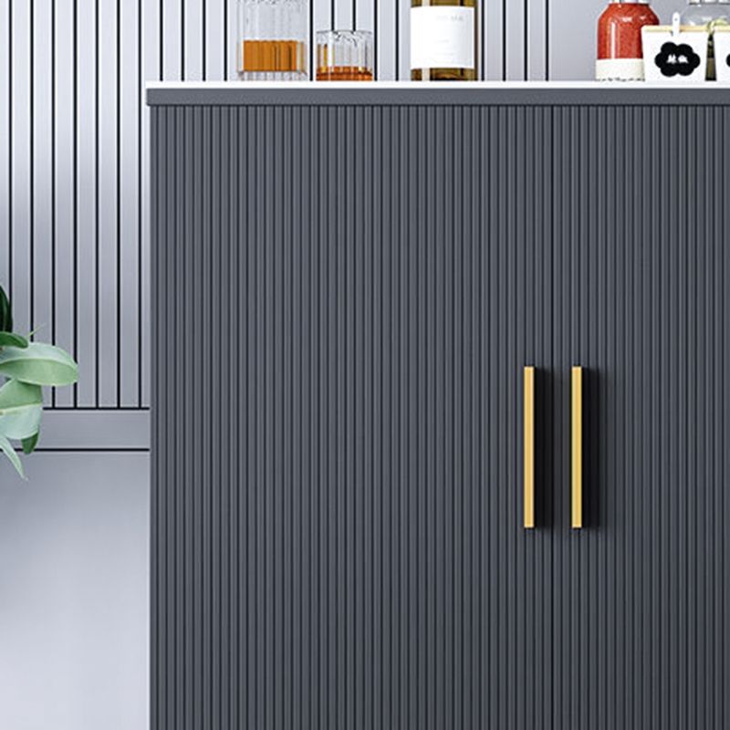 Glam Style Buffet Sideboard Sintered Stone Top Sideboard with Door Clearhalo 'buffet_sideboard' 'Buffets & Sideboards' 'furn' 'furn_buffet_sideboard' 'Furniture' 'Kitchen & Dining Furniture' 1200x1200_6d1b72c4-c4a5-4312-85b1-24eeb5cf8c9e