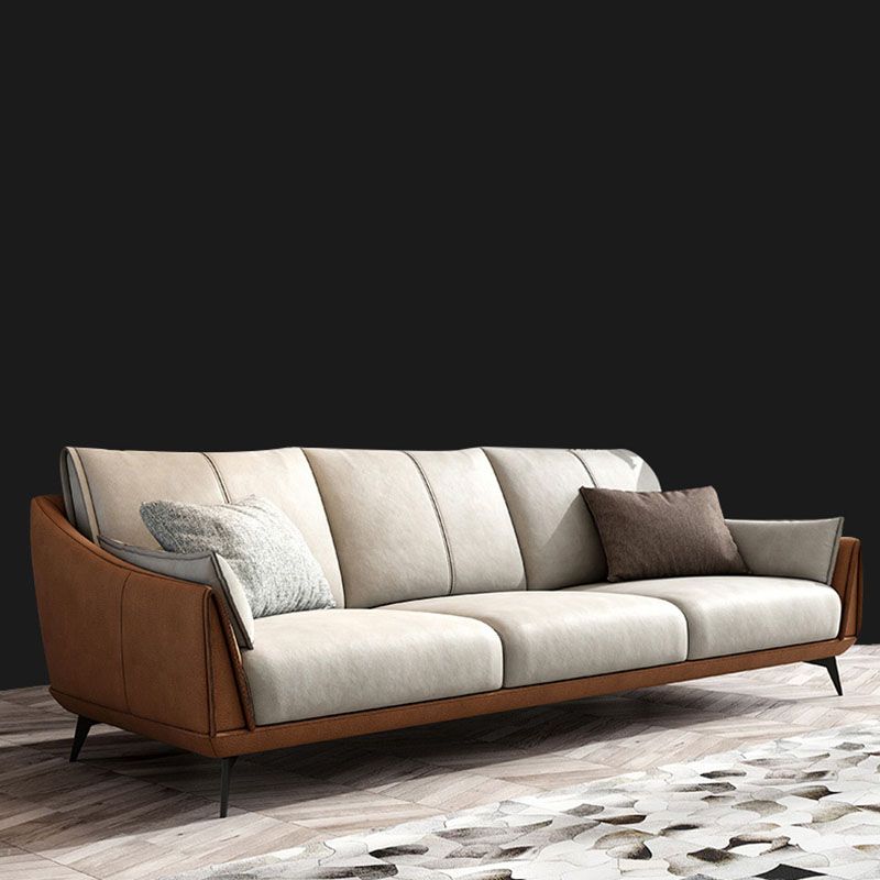 Modernismus -Sofa mit Häppchen -Armsofa in Orange