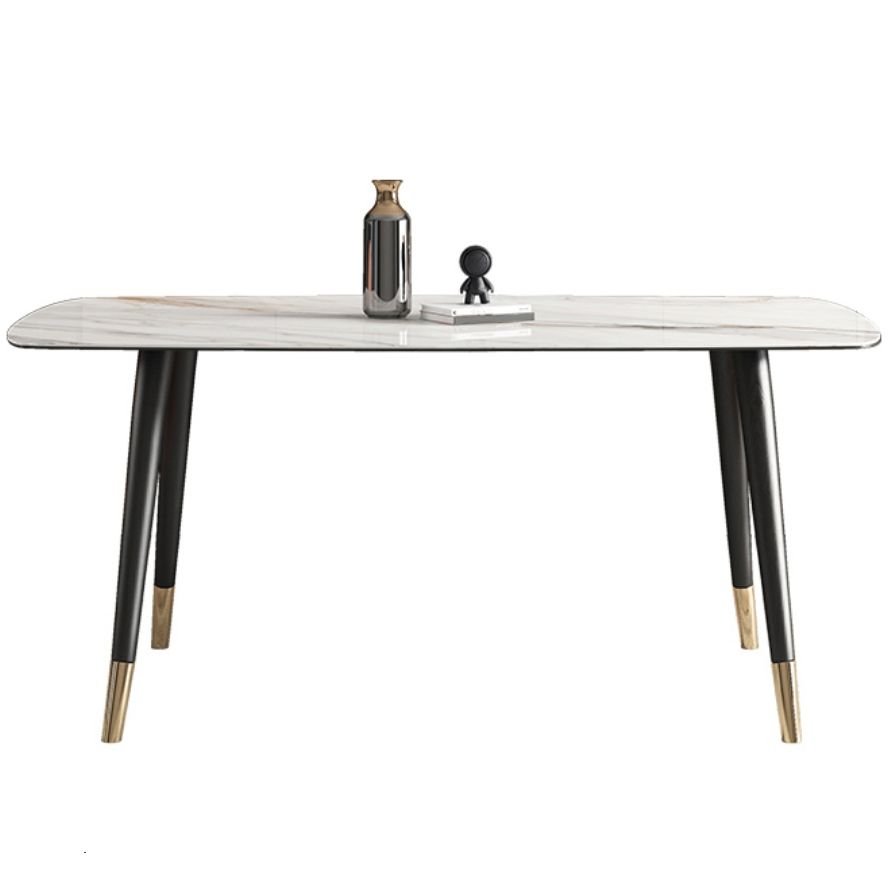 Metal Modern Rectangular Dining Table Sintered Stone Table for Kitchen and Dining Room Clearhalo ' dining_table' 'Dining Tables & Seating' 'Dining Tables' 'furn' 'furn_dining_table' 'Furniture' 'furniture_dining_table' 'Kitchen & Dining Furniture' 'kitchen&dining_furn' 'kitchen' 'kitchen_dining_table' 1200x1200_6d1c16a2-fa70-4789-b8b2-0fd8705462ef