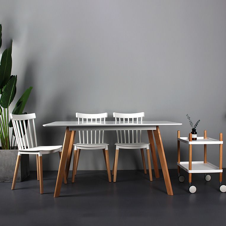 Contemporary Style Dining Room Chair Slat Back Stackable Side Chair for Kitchen Clearhalo ' kitchen&dining_furn' 'Dining Chairs' 'Dining Tables & Seating' 'dining_chair' 'furn' 'furn_dining_chair' 'Furniture' 'furniture_dining_chair' 'Kitchen & Dining Furniture' 'kitchen' 1200x1200_6d1d9f38-76ae-4531-9f7d-460b86f6a504