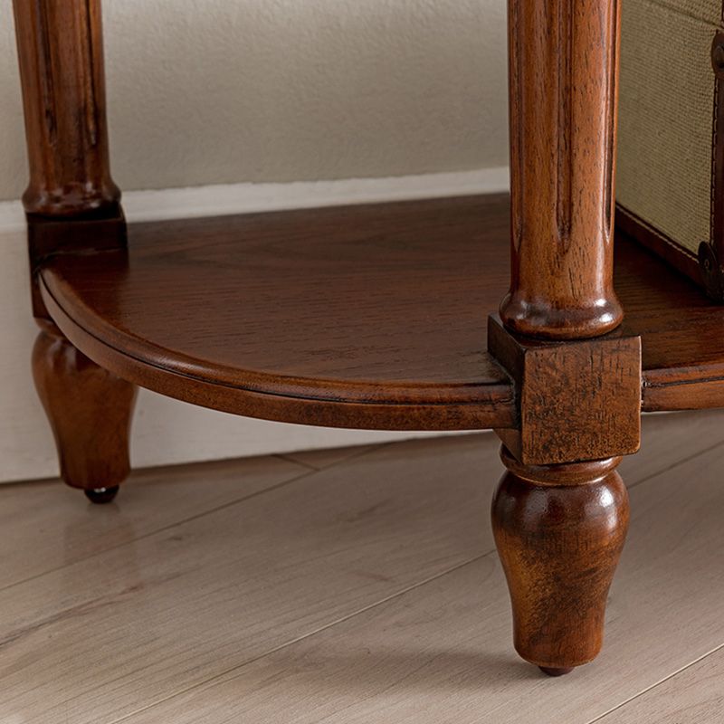 Mident secolo moderno in legno massiccio, tavolo da accento per console 35,43 "a Brone