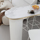 Industrial Bar Table Set 1/5 Pcs Stone Top Bar Table and Plastic Stools Clearhalo 'Bar Furniture' 'furn' 'furn_home_bar_bar_sets' 'Furniture' 'Home Bars & Bar Sets' 'home_bar_bar_sets' 'Kitchen & Dining Furniture' 1200x1200_6d1ebaf8-3ec3-4c28-afdf-04fb89f11cea