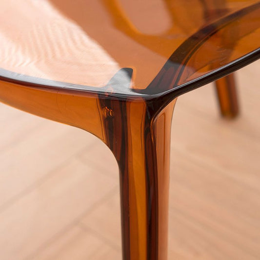 Home Indoor Armless Dining Chairs Acrylic Side Parsons Chair