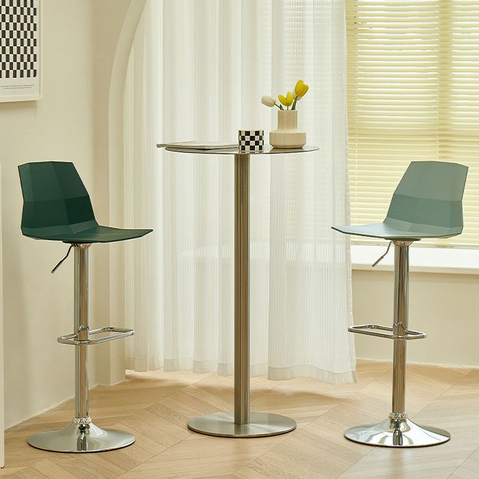 Sgabello da bar in plastica regolabile da bar moderno sgabello da banco interno con girevole