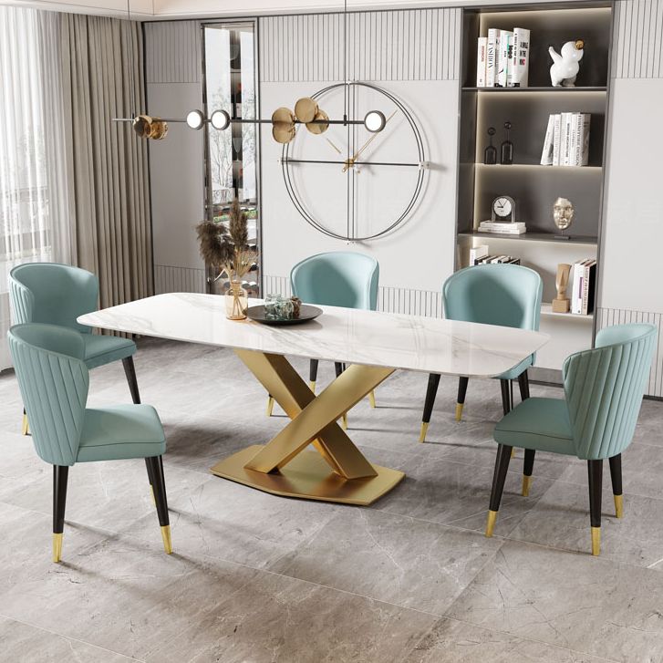 Traditional Luxury Style Dining Table White Rectangle Sintered Stone Table Clearhalo ' dining_table' 'Dining Tables & Seating' 'Dining Tables' 'furn' 'furn_dining_table' 'Furniture' 'furniture_dining_table' 'Kitchen & Dining Furniture' 'kitchen&dining_furn' 'kitchen' 'kitchen_dining_table' 1200x1200_6d21b9ad-6274-4cda-a944-3e7c78ab7de5