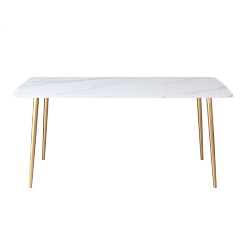 Metal Traditional Luxury Rectangle Indoor Table Sintered Stone Table with 4 Legs Clearhalo ' dining_table' 'Dining Tables & Seating' 'Dining Tables' 'furn' 'furn_dining_table' 'Furniture' 'furniture_dining_table' 'Kitchen & Dining Furniture' 'kitchen&dining_furn' 'kitchen' 'kitchen_dining_table' 1200x1200_6d2203d3-40c9-4c7e-acf1-e01fe53446d7