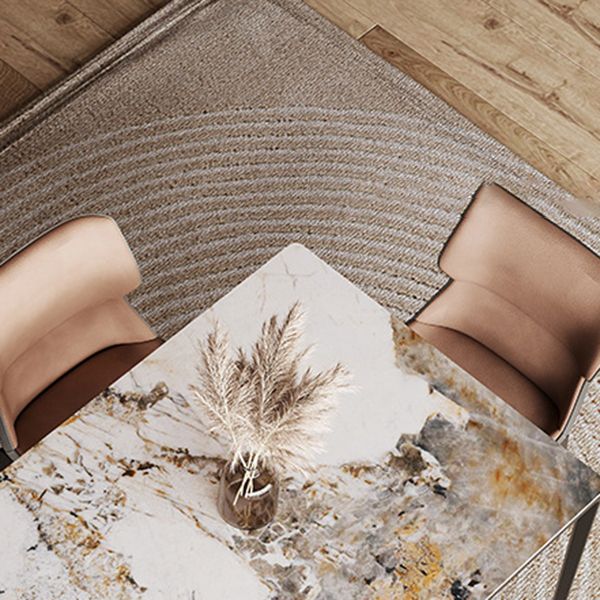 Designer Style Rectangle Sintered Stone Dining Set 1/2/5/7 Pieces Dining Table with Chairs Clearhalo 'Dining Room Sets' 'Dining Tables & Seating' 'dining_room_set' 'furn' 'furn_dining_room_set' 'Furniture' 'furniture_dining_room_set' 'Kitchen & Dining Furniture' 1200x1200_6d2254f7-2fc8-414a-ab74-8e74b46334f7