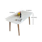 Rectangle Dining Table Set 1/2/5/6/7 Pieces Modern Dinette Set with Wooden Frame