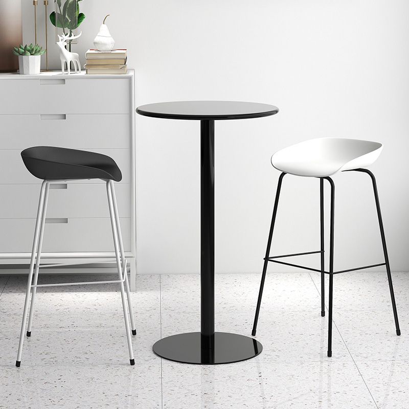 Contemporary Style Bar-stool Plastic Counter Bar Stool with Metal Legs for Kitchen Clearhalo 'Bar Furniture' 'Bar Stools' 'bar_stools' 'furn' 'furn_bar_stools' 'Furniture' 'furniture_bar_stools' 'Kitchen & Dining Furniture' 1200x1200_6d258f8e-31a1-4b4f-8c2b-a716ad60ba67