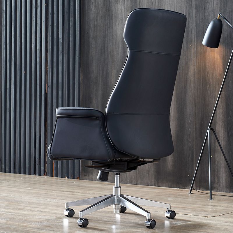 24" Wide Contemporary Managers Chair Black Leather Executive Chair Clearhalo 'furn' 'furn_office_chair' 'Furniture' 'Office Chairs' 'Office Furniture' 'office_chair' 1200x1200_6d290848-2207-4492-8485-6e444ae06331