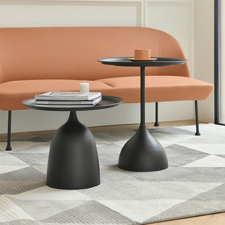 Mid-Century Modern Iron Coffee Table Pedestal Coffee Cocktail Table for Living Room Clearhalo 'Coffee & Accent Tables' 'Coffee Tables' 'coffee_tables' 'furn' 'furn_coffee_tables' 'Furniture' 'Living Room Furniture' 1200x1200_6d293bb6-6ebc-4be1-bc65-1573b251b6ba