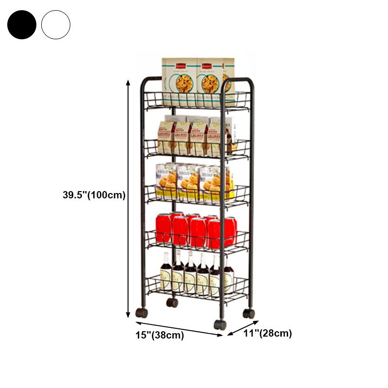 11"W Bookshelf Contemporary Style Bookcase with Casters for Home and Study Room Clearhalo 'Bookcases' 'furn' 'furn_bookcases' 'Furniture' 'furniture_bookcases' 'kitchen' 'kitchen_bookcases' 'Living Room Furniture' 'Office Furniture' 1200x1200_6d29ae08-8672-46ca-b917-0f00e72234ee