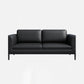 Square Arm Settee Stain-Resistant Leather Couch in Black/Grey Clearhalo 'furn' 'furn_sofas' 'Furniture' 'furniture_sofas' 'Living Room Furniture' 'Sofa' 'sofas' 1200x1200_6d2a0830-a4f0-4395-b22d-36b3979598e5