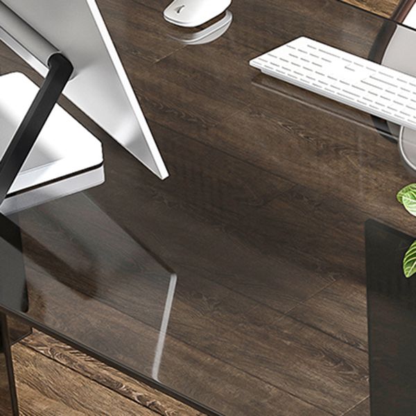 Acrylic Contemporary Rectangular Dining Table Clear Glass Table with Double Pedestal Base Clearhalo ' dining_table' 'Dining Tables & Seating' 'Dining Tables' 'furn' 'furn_dining_table' 'Furniture' 'furniture_dining_table' 'Kitchen & Dining Furniture' 'kitchen&dining_furn' 'kitchen' 'kitchen_dining_table' 1200x1200_6d2c4d05-e2f1-4924-96a0-3197ba8901a3