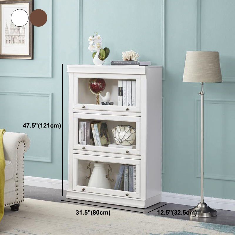 Closed Back Bookcase Modern Solid Wood Rectangular Shelves with Doors Clearhalo 'Bookcases' 'furn' 'furn_bookcases' 'Furniture' 'furniture_bookcases' 'kitchen' 'kitchen_bookcases' 'Living Room Furniture' 'Office Furniture' 1200x1200_6d2ce6df-eba1-45ea-a682-e51b20f60603