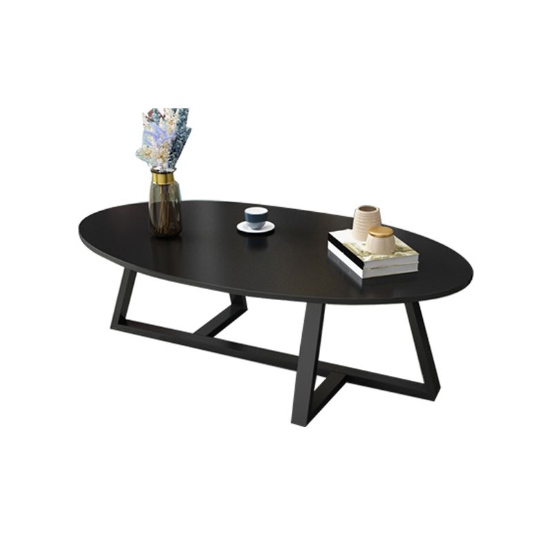 Glam Single Oval Coffee Table Cross Legs Coffee Cocktail Table Clearhalo 'Coffee & Accent Tables' 'Coffee Tables' 'coffee_tables' 'furn' 'furn_coffee_tables' 'Furniture' 'Living Room Furniture' 1200x1200_6d2f64c8-e835-44e9-9a65-7ab0de502f73
