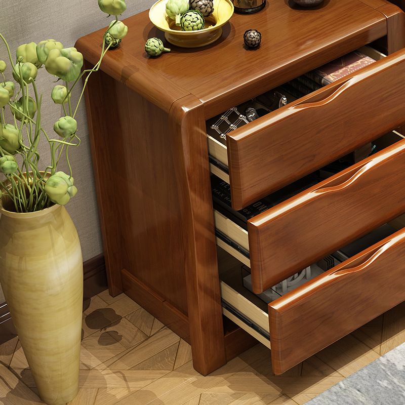 Moderne houten kastgroeven rechthoekige zijkast met lade