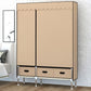 Contemporary Style Metal Wardrobe 3-drawer Wardrobe Closet for Bedroom
