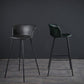 Modern Indoor Backrest Bar Stool Faux Leather Upholstered Bar Stool
