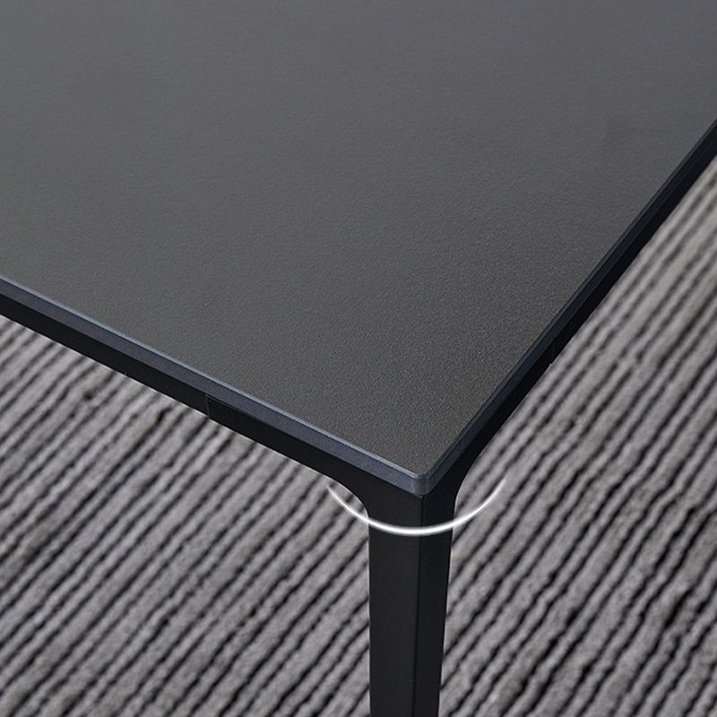 Contemporary Dinette Table Rectangle Stone Dining Room Table for Dining Room Clearhalo 'Dining Tables & Seating' 'Dining Tables' 'dining_table' 'furn' 'furn_dining_table' 'Furniture' 'Kitchen & Dining Furniture' 1200x1200_6d31da31-c2f7-412f-ba76-0b754284c9e5