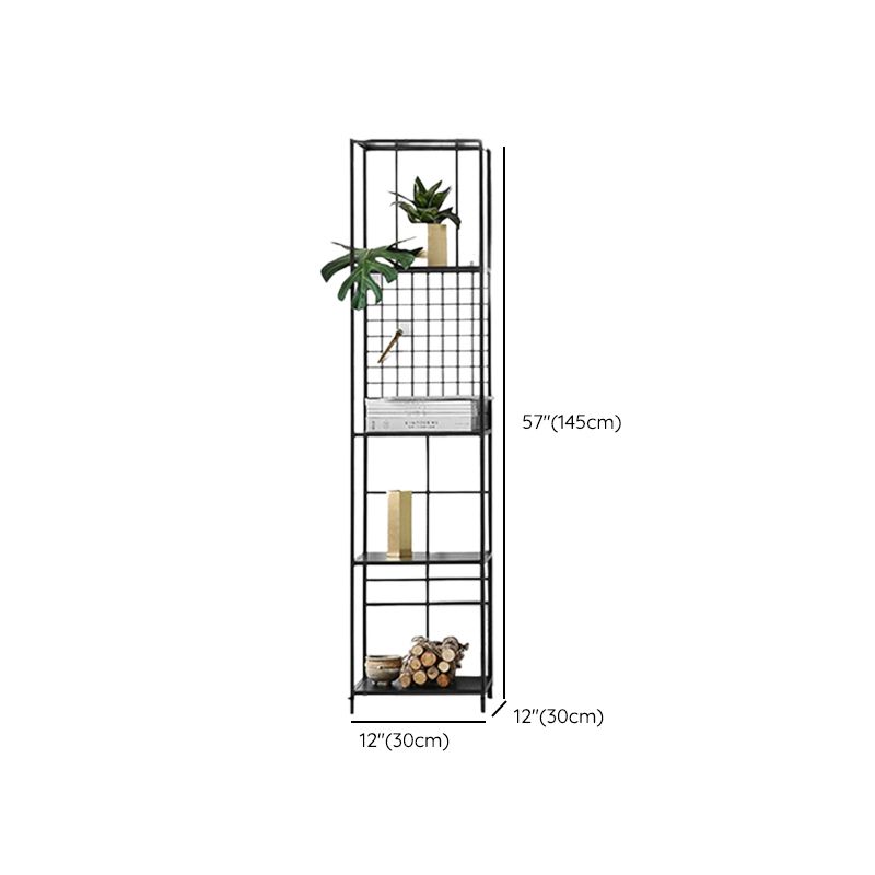 Glam Open Back Bookcase Standard Metal Bookshelf with Shelves Clearhalo 'Bookcases' 'furn' 'furn_bookcases' 'Furniture' 'Office Furniture' 1200x1200_6d38db1a-dfe4-400e-aa2d-4da8011653ae