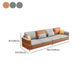 35.43 "Sofá de cuero sintético seccional de alto contenido con cojines de almohada