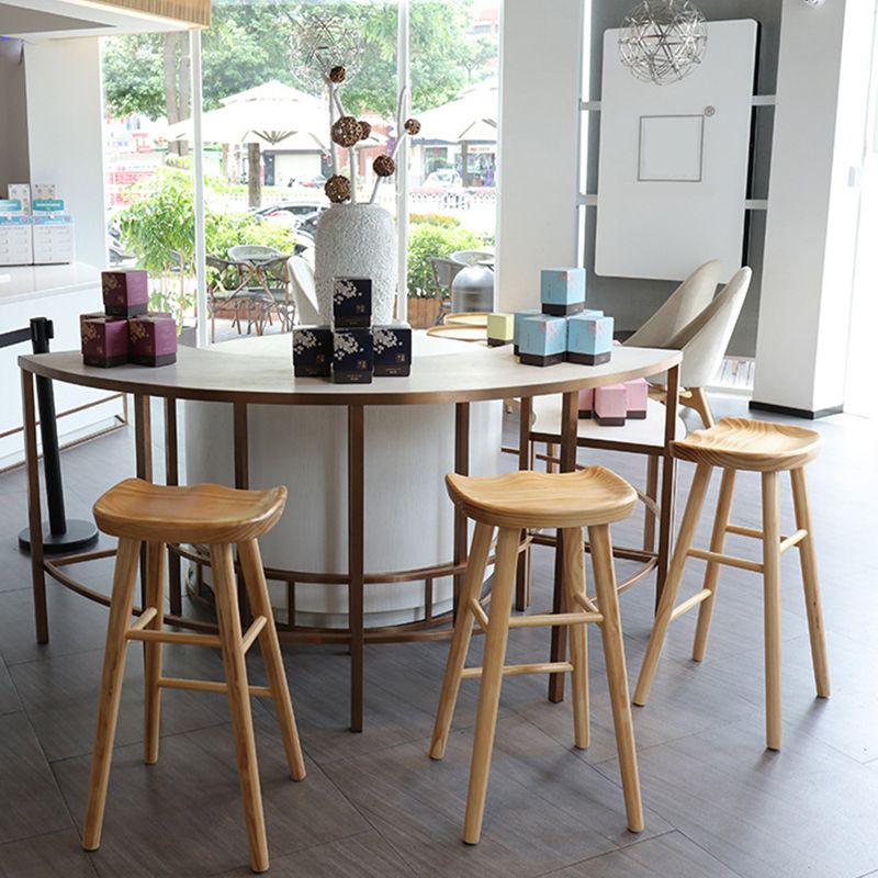 Indoor Pine Modern Bar Stool Contoured Seat Footrest Counter Stool with Wood Legs Clearhalo 'Bar Furniture' 'Bar Stools' 'bar_stools' 'furn' 'furn_bar_stools' 'furniture_bar_stools' 'Kitchen & Dining Furniture' 'kitchen&dining_furn' 'kitchen' 'kitchen_furn' Furniture' 1200x1200_6d3cc377-94d8-4ca0-be56-8ebb38992357