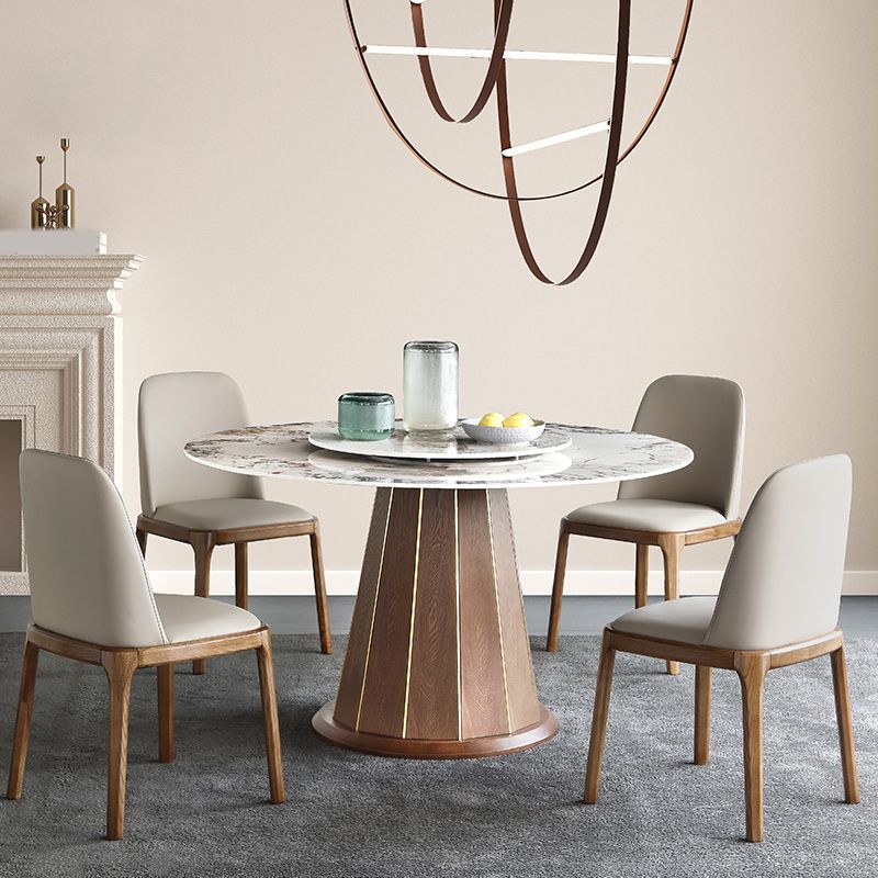 Moderne stijl gesinterde stenen eetgelegenheid hout 1/4/5/7 stukken eetgelegenheden voor eetruimtes