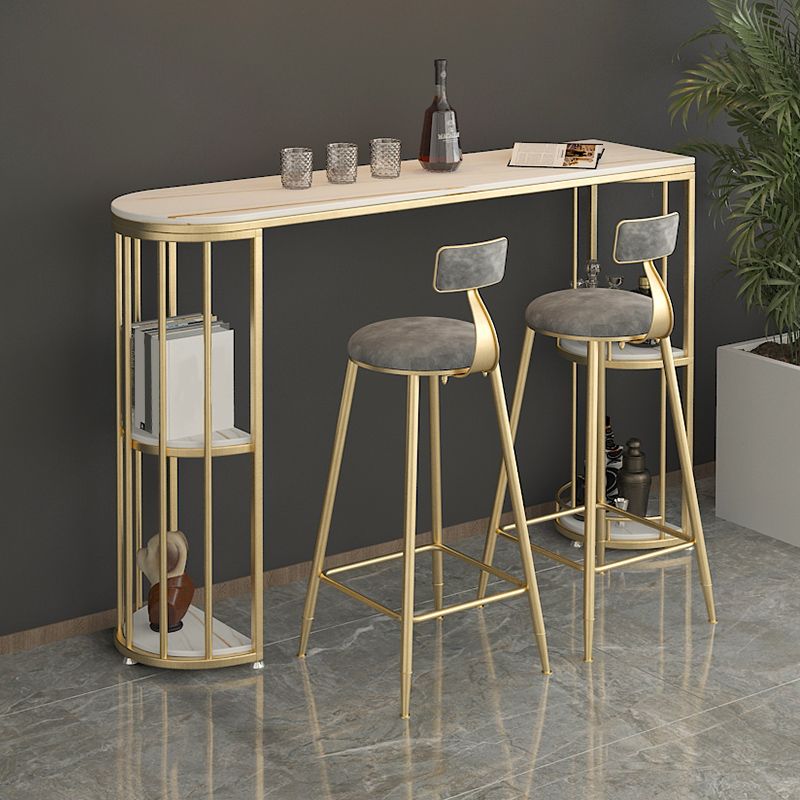 Free Form Counter Height Dining Table with Storage Modern Bar Dining Table Clearhalo 'Bar Furniture' 'Bar Tables' 'bar_tables' 'furn' 'furn_bar_tables' 'Furniture' 'Kitchen & Dining Furniture' 1200x1200_6d3dbf15-9d6e-4ecc-bd07-97dd92210377