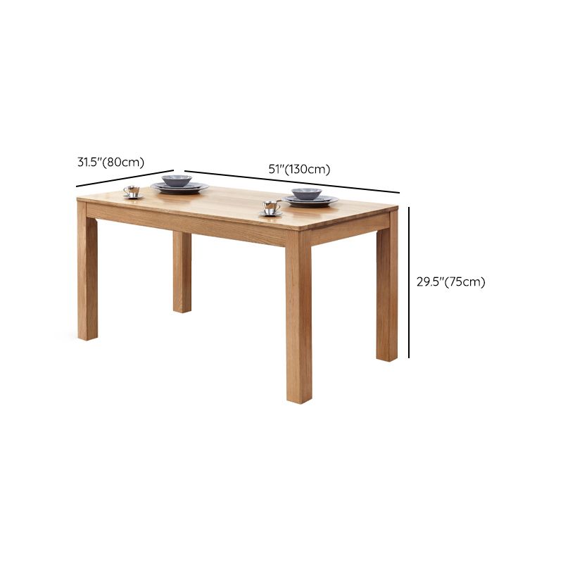 5/7 PCSソリッドウッド4脚の標準高さのディネットテーブル椅子付き