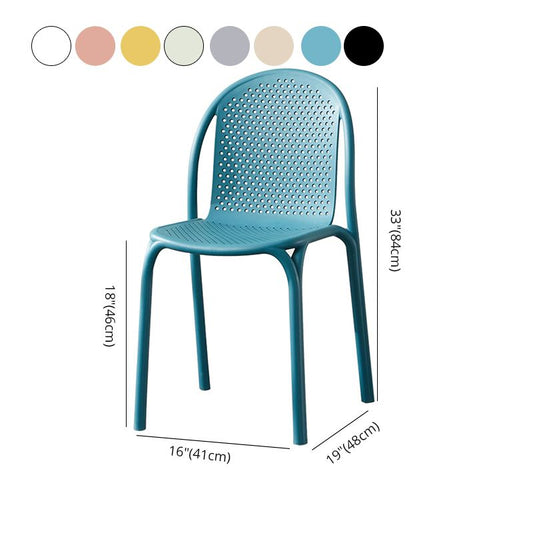 Stackable Plastic Dining Side Chair Scandinavian Armless Dining Chairs (Set of 4) Clearhalo ' kitchen&dining_furn' 'Dining Chairs' 'Dining Tables & Seating' 'dining_chair' 'furn' 'furn_dining_chair' 'Furniture' 'furniture_dining_chair' 'Kitchen & Dining Furniture' 'kitchen' 1200x1200_6d402e23-1a10-49d2-a725-a42581c3e361