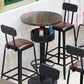Industrial Wood Top Bistro Table Matte Finish Bar Table for Small Places Clearhalo 'Bar Furniture' 'Bar Tables' 'bar_tables' 'furn' 'furn_bar_tables' 'Furniture' 'Kitchen & Dining Furniture' 1200x1200_6d413761-ce6d-4239-aae2-ff297108b799