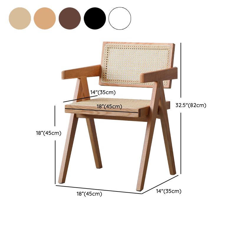 Comedor contemporáneo King Louis Silla de comedor de madera maciza