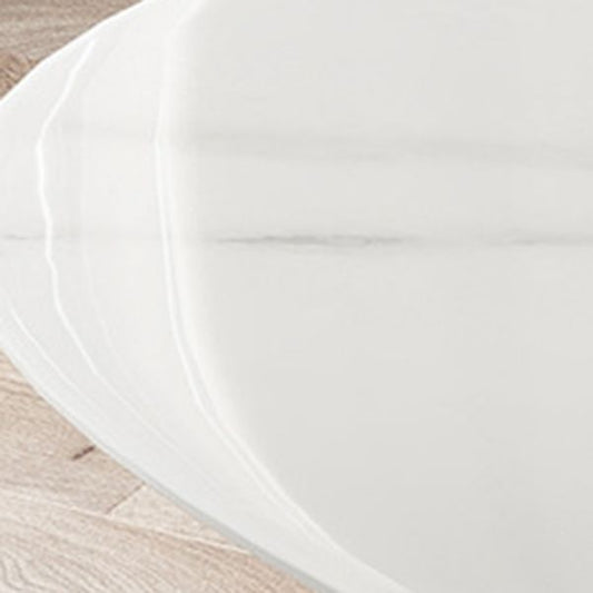 Tavolo da laptop bianco curvo da 29,5 pollici con 3 cassetti