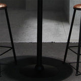 Industrial Brown Bar Table Set 1/3/5 Pieces Solid Wood Counter Table for Indoor