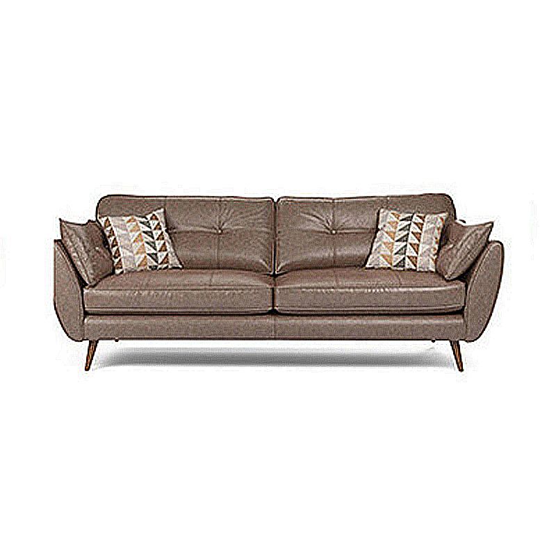 Couseure de canapé de bras carré contemporain standard avec 2 oreillers