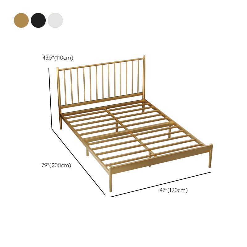 43,3 "Letti a stecca standard in metallo in altezza con testiera rettangolo