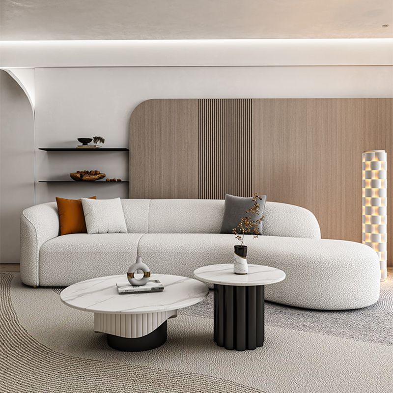 Slate Pedestal Coffee Table Round Modern Minimalist Coffee Table Clearhalo 'Coffee & Accent Tables' 'Coffee Tables' 'coffee_tables' 'furn' 'furn_coffee_tables' 'Furniture' 'Living Room Furniture' 1200x1200_6d48714f-b7de-470a-96a8-2187aa03c180