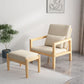 Linen Arm Chair 28.34" Wide Solid Wood Frame Chair for Bedroom Clearhalo 'Accent Chairs' 'accent_chairs' 'Chairs & Seating' 'furn' 'furn_accent_chairs' 'Furniture' 'Living Room Furniture' 1200x1200_6d4a47da-618b-4ea2-8f85-bade5897f3f6