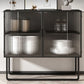 36 '' Höhe Sideboard Tischglas Zwei Türen Buffet -Server für Wohnzimmer