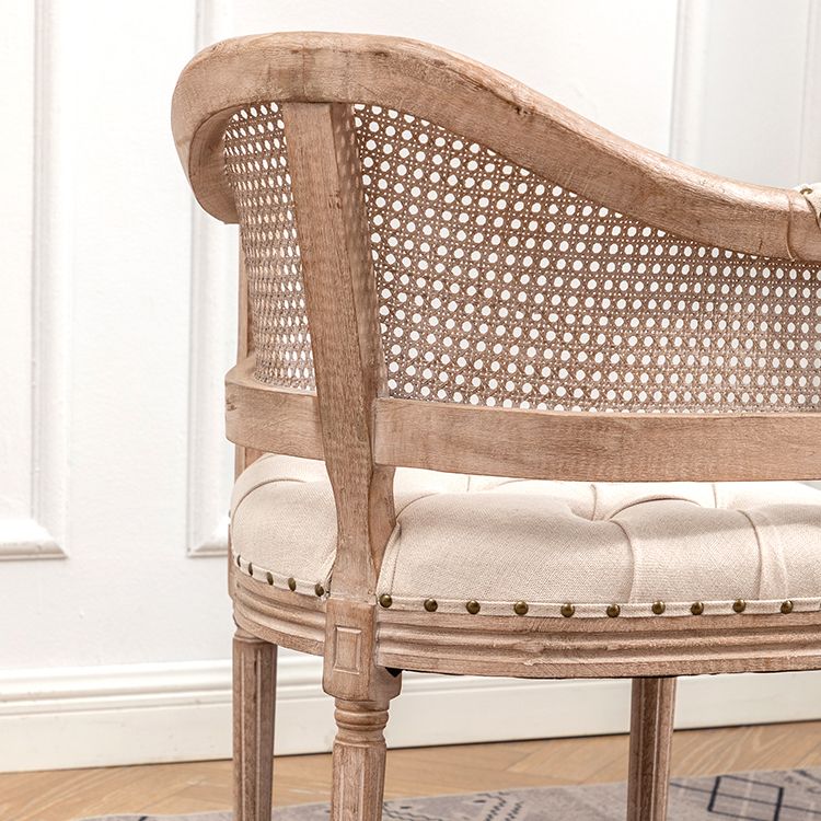 Solid Wood Country Style Dining Room Chair Matte Finish Open Back Dining Arm Chair Clearhalo ' kitchen&dining_furn' 'Dining Chairs' 'Dining Tables & Seating' 'dining_chair' 'furn' 'furn_dining_chair' 'Furniture' 'furniture_dining_chair' 'Kitchen & Dining Furniture' 'kitchen' 1200x1200_6d4c753a-7484-4f04-a7aa-481b62ef05a5