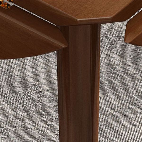 Round Home Kitchen Dinner Furniture Drop Leaf Rubberwood Solid Wood Dining Table Clearhalo 'Dining Tables & Seating' 'Dining Tables' 'dining_table' 'furn' 'furn_dining_table' 'Furniture' 'Kitchen & Dining Furniture' 1200x1200_6d5676f9-f4c4-4489-a76e-964d1b3603f4