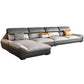 Grey Stain-Resistant Faux Leather Pillow Top Arm Sofa/Sectional for Living Room Clearhalo 'furn' 'furn_sectionals' 'Furniture' 'furniture_sectionals' 'kitchen' 'kitchen_sectionals' 'Living Room Furniture' 'Sectionals' 1200x1200_6d57a938-ba73-4628-9b03-d83513cae531