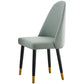 Nordic Glam Style Leather Dining Chair Parsons Chair with Wooden Legs for Kitchen Clearhalo ' kitchen&dining_furn' 'Dining Chairs' 'Dining Tables & Seating' 'dining_chair' 'furn' 'furn_dining_chair' 'Furniture' 'furniture_dining_chair' 'Kitchen & Dining Furniture' 'kitchen' 1200x1200_6d581be1-bb9d-46f5-9188-90cf91d0ffcb