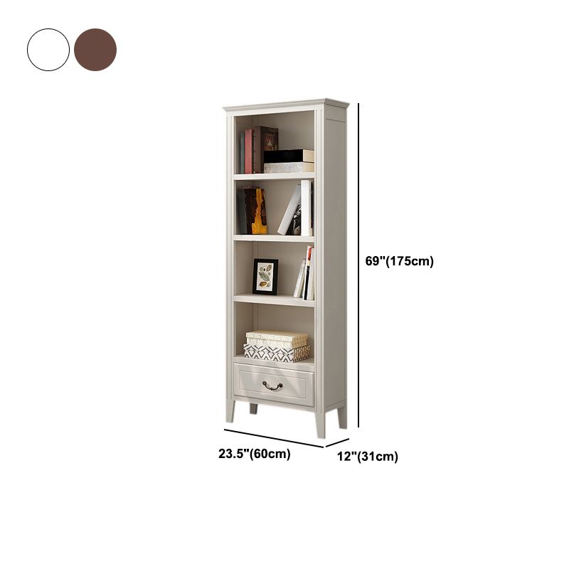 Closed Back Wooden Bookshelf Nordic Study Room Storage Standard Bookcase Clearhalo 'Bookcases' 'furn' 'furn_bookcases' 'Furniture' 'Office Furniture' 1200x1200_6d585b45-b87d-4e54-ab4b-1ba99e5cb759