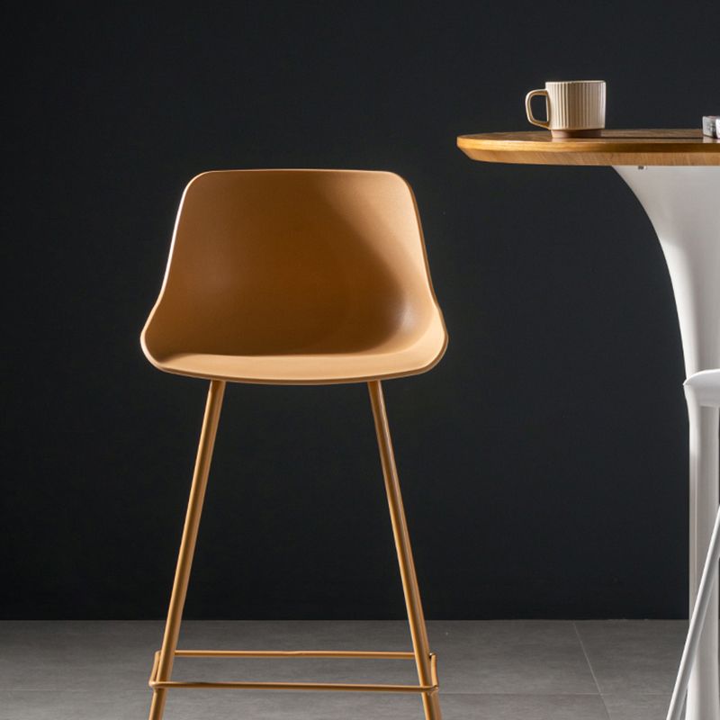 Modern Style Plastic Bar Stool Low Back and Footrest Milk Tea Shop Bar Stool 28 Inches Clearhalo 'Bar Furniture' 'Bar Stools' 'bar_stools' 'furn' 'furn_bar_stools' 'furniture_bar_stools' 'Kitchen & Dining Furniture' 'kitchen&dining_furn' 'kitchen' 'kitchen_furn' Furniture' 1200x1200_6d58f7e1-1efc-4ba5-b7e2-ca1b7571b223