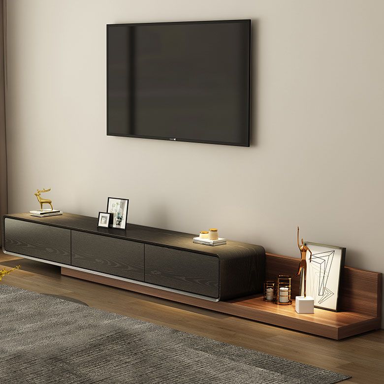 Console TV TV 3-Drawer Stand TV regolabile, 16,5 "D x 11,5" H